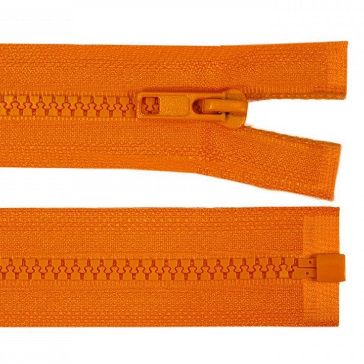 55cm Reißverschluss - teilbar - Orange