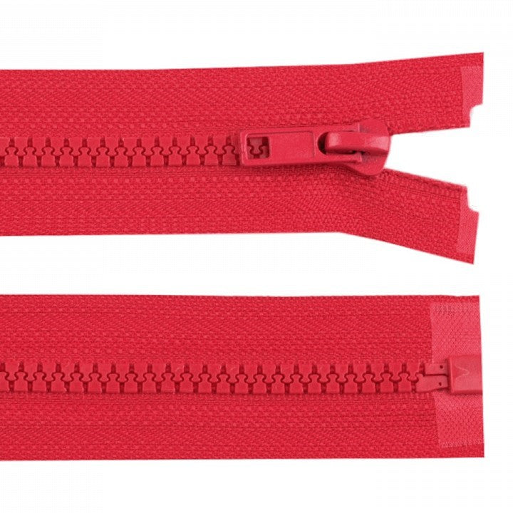 55cm Reißverschluss - teilbar - Rot