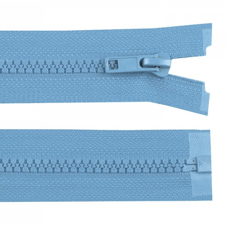 55cm Reißverschluss - teilbar - Mittelblau