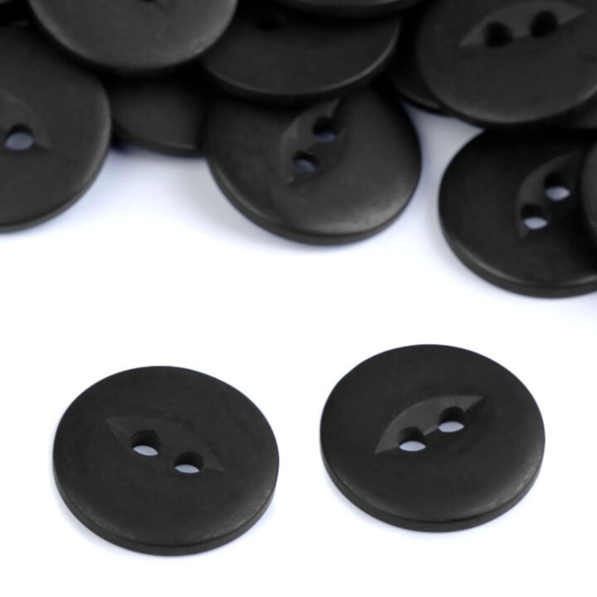 Kunststoffknopf 15,3mm - versch. Farben - 5er Set