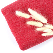 Single Jacquard Schurwolle / Modal 168g/m² Rot meliert