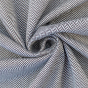 Jacquardjersey 100% Baumwolle Fischgrat Schokobraun - Coupon