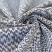 Jacquardjersey 100% Baumwolle Fischgrat Schokobraun - Coupon