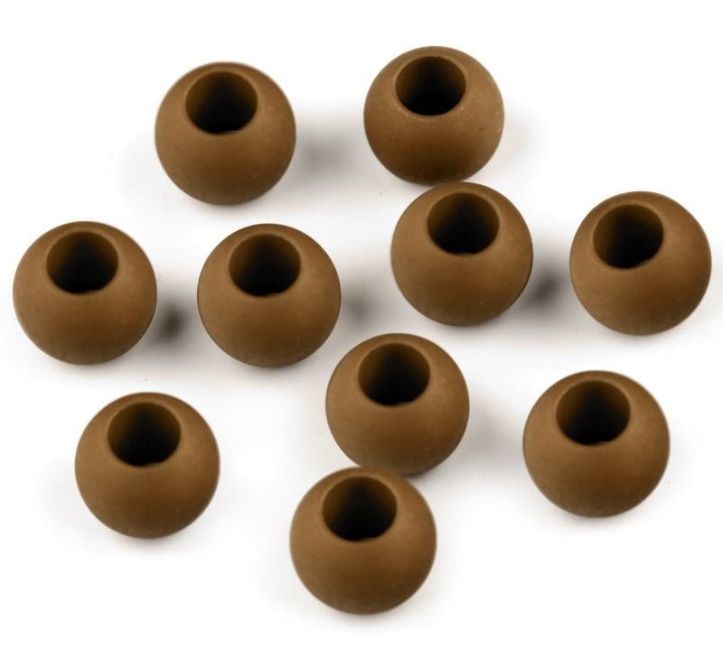 Acrylperlen matt 10 x 12mm - Braun - 2er Set