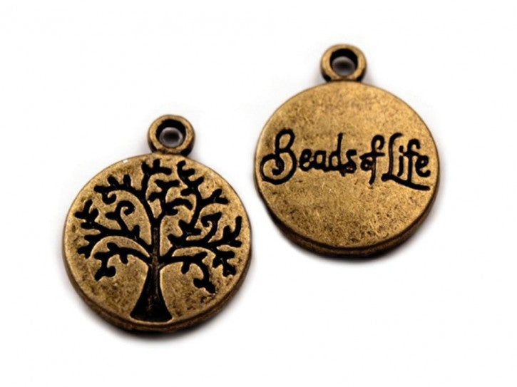 Anhänger Baum Messing