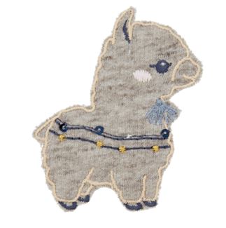 Applikation Lama - Grau