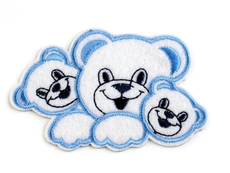 Aufbügler Bärchen - Hellblau