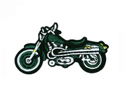 Aufbügler Motorrad - versch. Farben