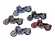 Aufbügler Motorrad - versch. Farben