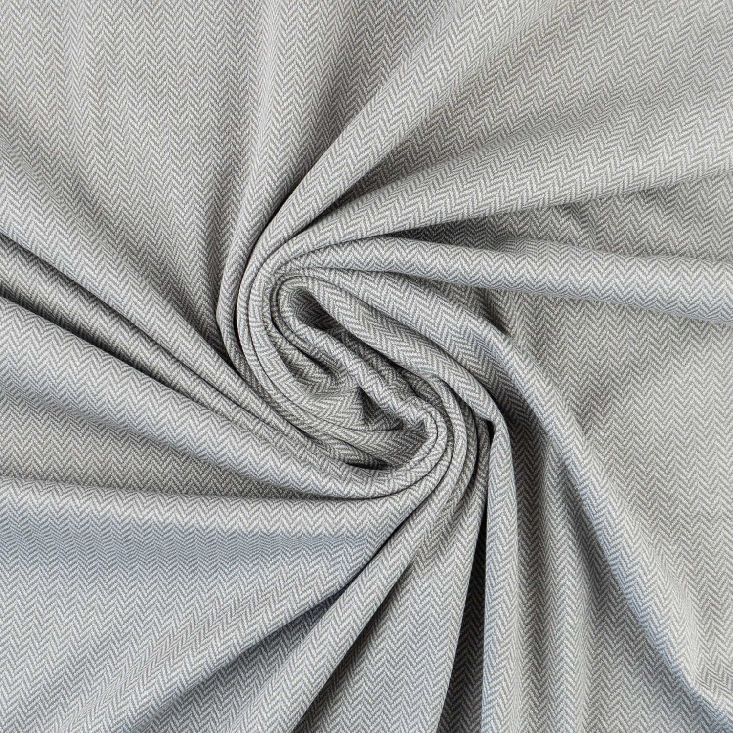 Jacquardjersey 100% Baumwolle Fischgrat Braun