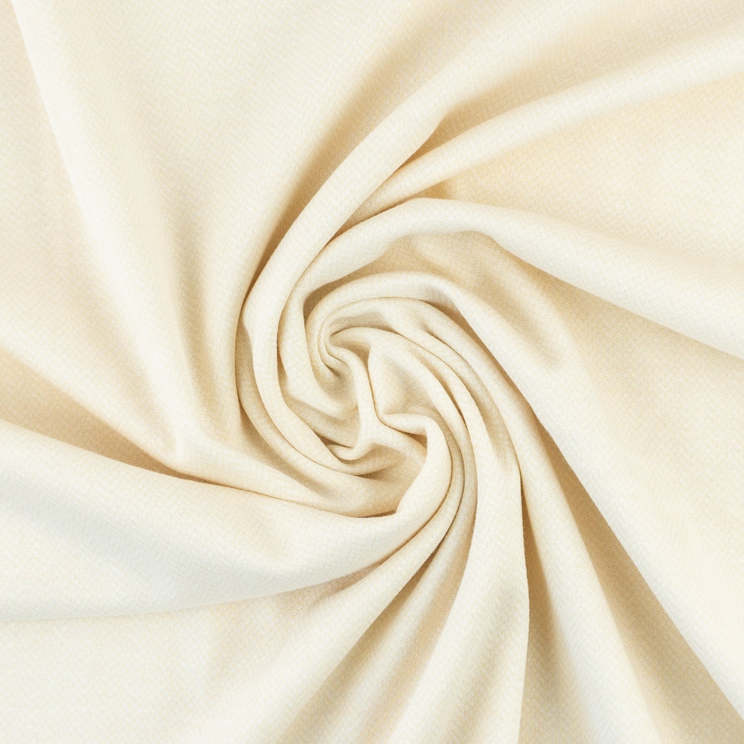 Jacquardjersey 100% Baumwolle Fischgrat Beige - Coupon