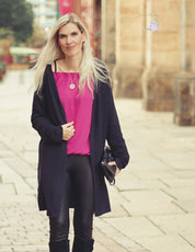 Viskose-French Terry (ungeraut) 200g/m² Mitternachtsblau