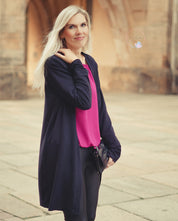 Viskose-French Terry (ungeraut) 200g/m² Mitternachtsblau