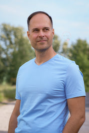 BIOCOTTON Singlejersey 135g/m² Blau