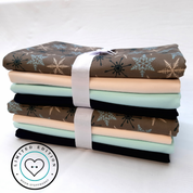 Stoffpaket Baumwolljersey "Schneeflocke"