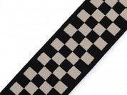Gummiband weich 40mm - Schachbrettmuster - versch. Farben - Meterware
