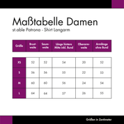 st.able Patrona - Damen Kompressions-Shirt Langarm - schwarz-lila