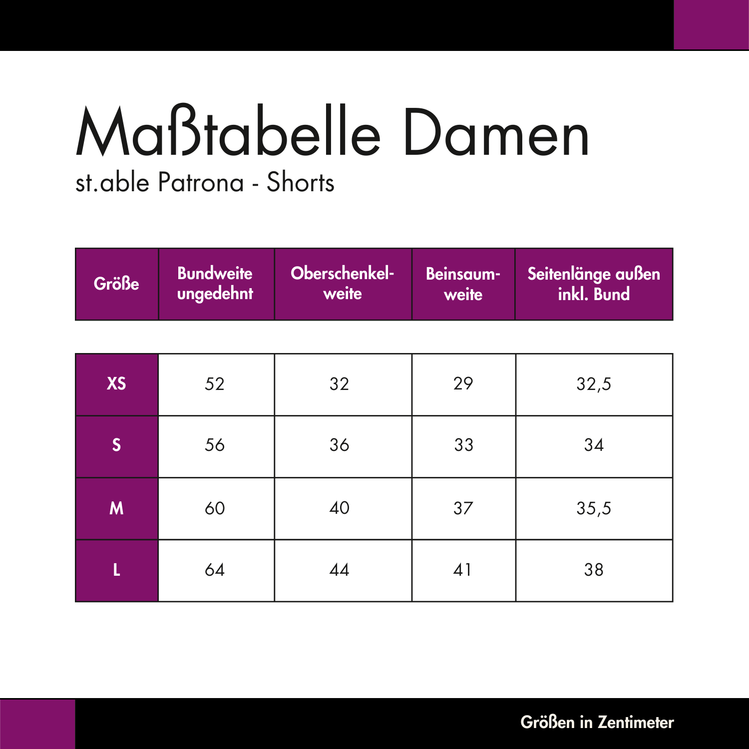 st.able Patrona - Damen Kompressions-Shorts - lila-orange