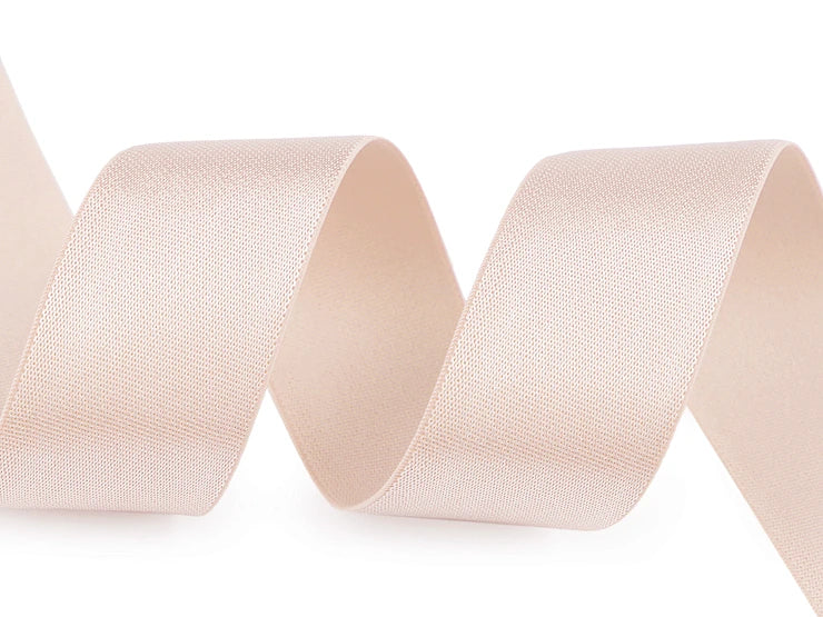 Satingummiband 30mm - Muschelrosa - Meterware
