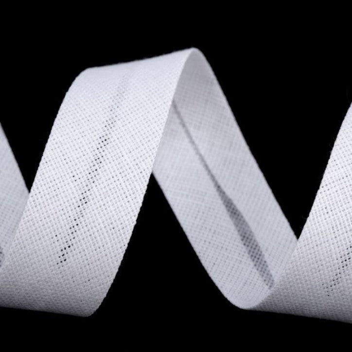 2m Schrägband 20mm Weiß