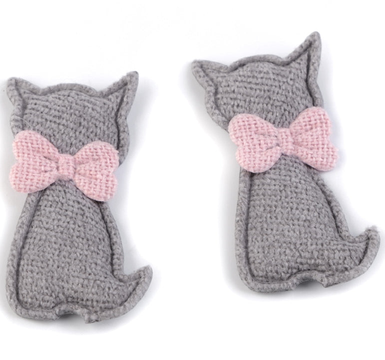 Applikation Katze - Grau