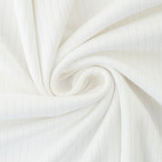 Breitrippjersey "Palma" 100% Baumwolle 135g/m² Weiß