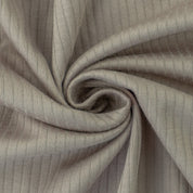 Reststück 2m - Breitrippjersey "Palma" 100% Baumwolle 135g/m² Hellbraun