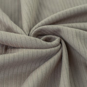 Reststück 2m - Breitrippjersey "Palma" 100% Baumwolle 135g/m² Hellbraun