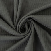 Breitrippjersey "Palma" 100% Baumwolle 135g/m² Dunkelgrau