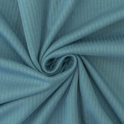 Breitrippjersey "Palma" 100% Baumwolle 135g/m² Jeansblau - Coupon