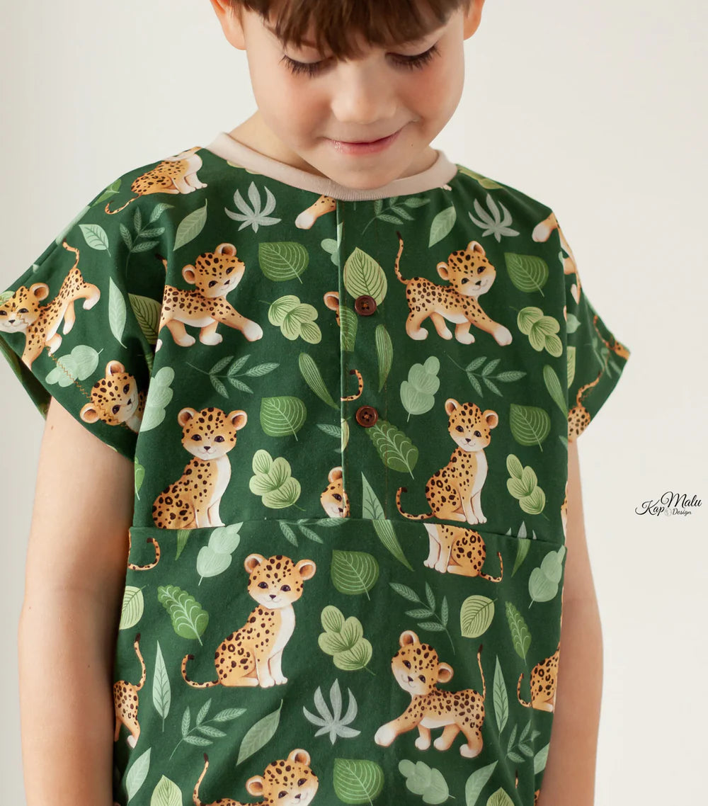 Bio-Baumwolljersey 210g/m² Diego Leopard Allover