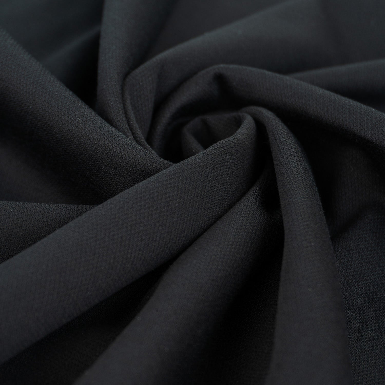 Doppelpiqué 175g/m² Schwarz - Coupon