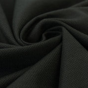 Stoffmuster Doppelpiqué 160g/m² Schwarz
