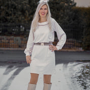 Jacquardjersey 100% Baumwolle Fischgrat Beige - Coupon