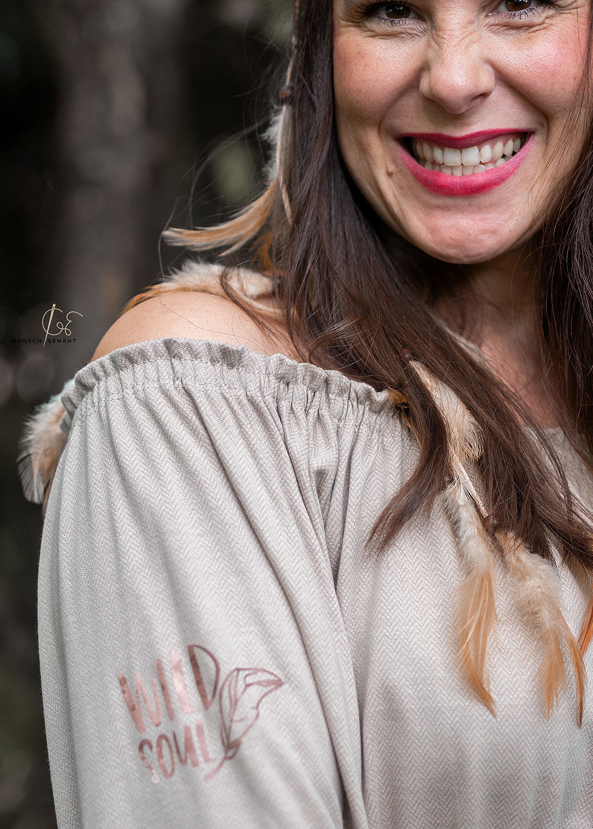 Jacquardjersey 100% Baumwolle Fischgrat Braun