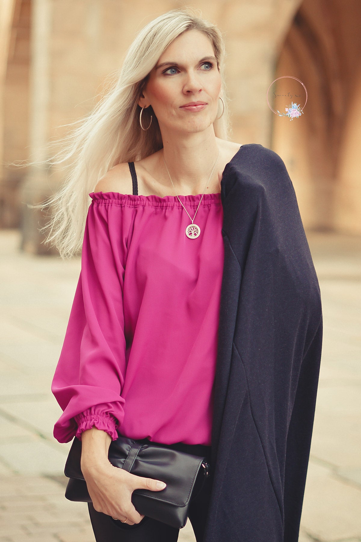 Blusenstoff Georgette 115g/m² - Fuchsia