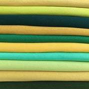 Ü-Stoffpaket Basic - Viskosejersey - Grün-Gelb  - versch. Größen