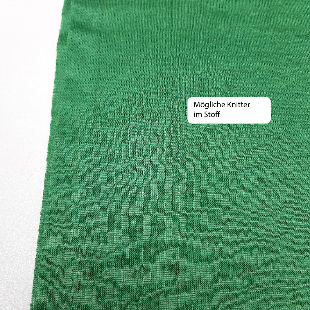 B-WARE - Leinenjersey 100% Leinen Bohne