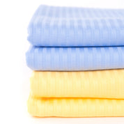 Interlock-Rippjersey "Venezia" 100% Baumwolle 170g/m² Hellblau - Coupon