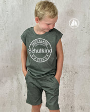 Interlockjersey 100% Baumwolle 140g/m² bedruckt Olive Jeans
