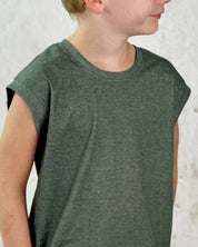 Interlockjersey 100% Baumwolle 140g/m² bedruckt Olive Jeans