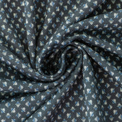Interlockjersey 100% Baumwolle 140g/m² bedruckt Navy Geometric
