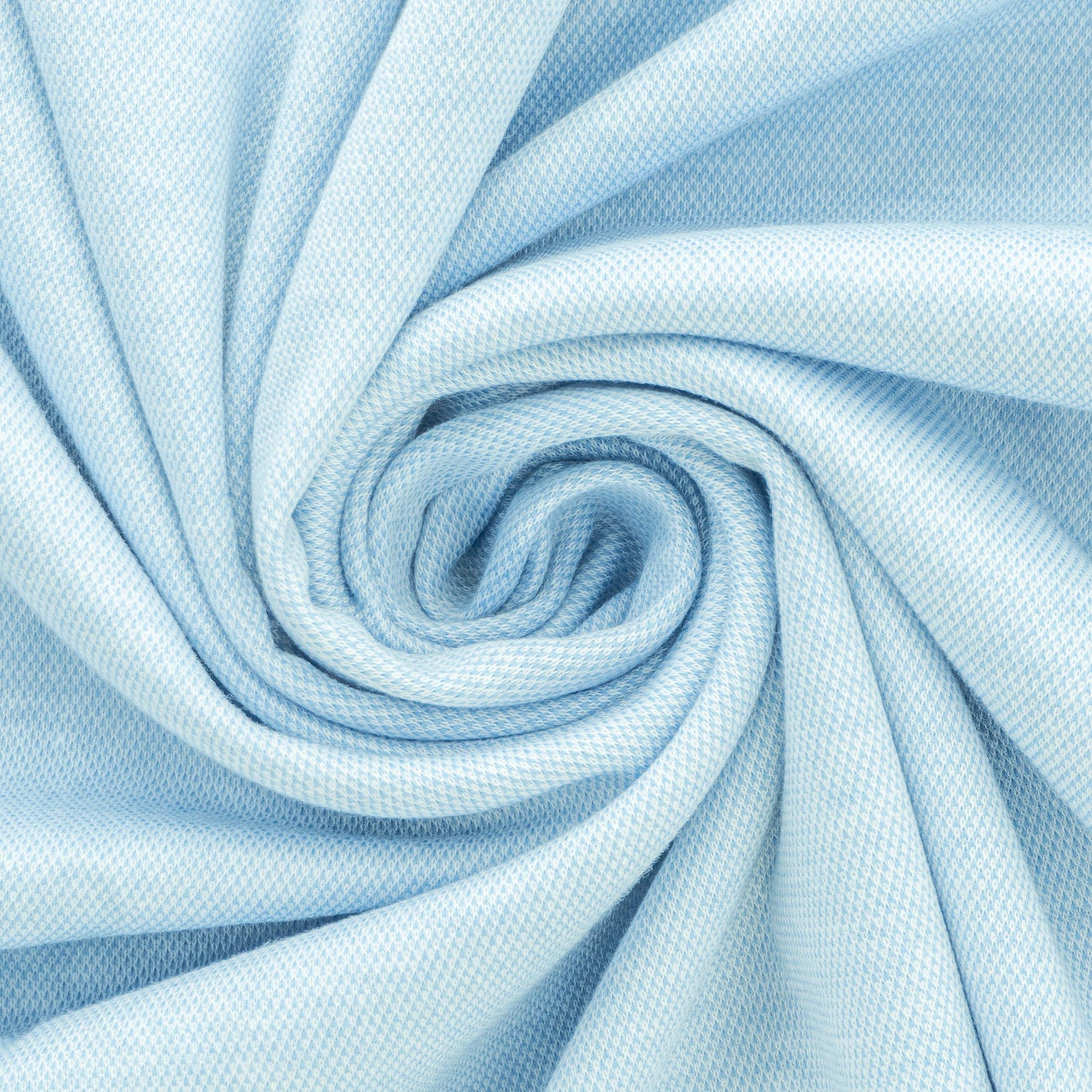 B-WARE - Interlockjersey "Florenz" 100% Baumwolle 185g/m² Himmelblau meliert