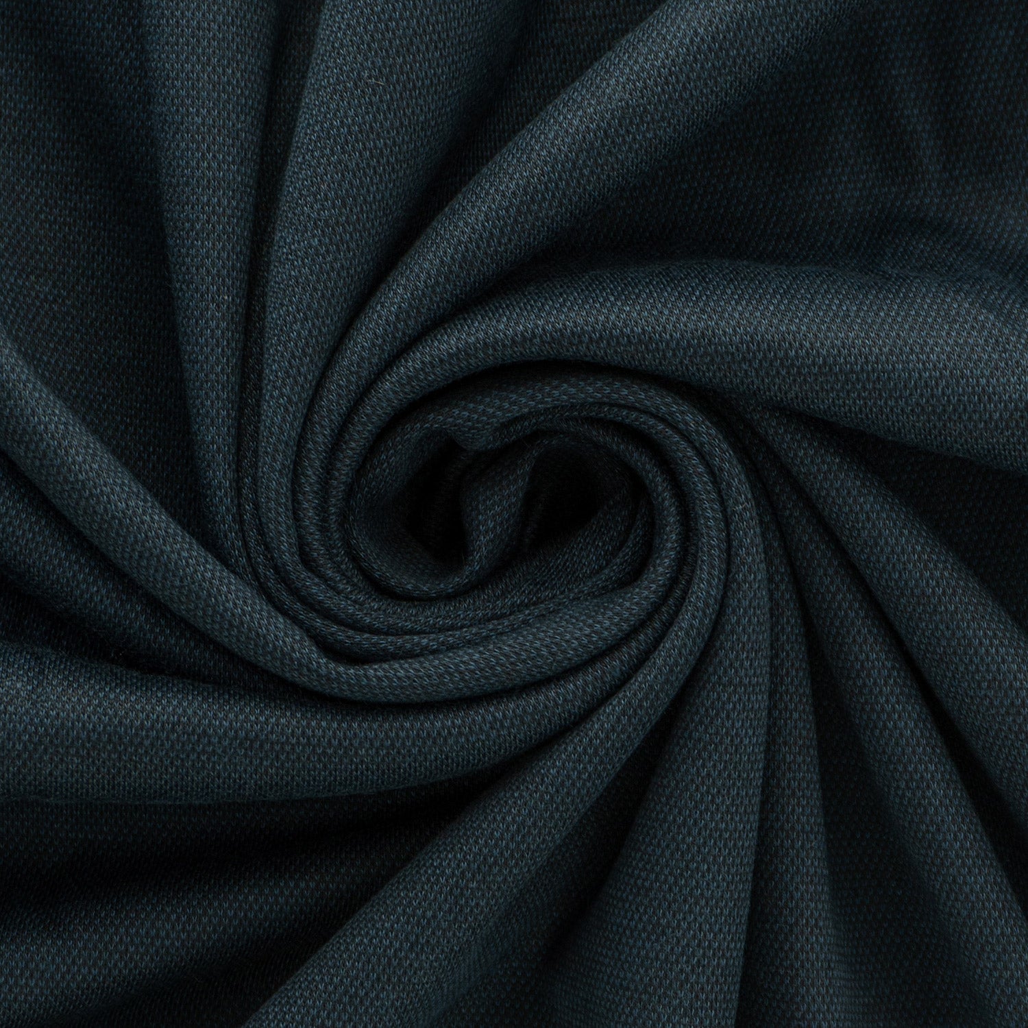 B-Ware - Interlockjersey "Florenz" 100% Baumwolle 150g/m² Dunkelblau meliert