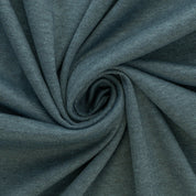 Reststücke - Interlockjersey "Florenz" 100% Baumwolle 150g/m² Rauchblau meliert