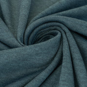 Reststücke - Interlockjersey "Florenz" 100% Baumwolle 150g/m² Rauchblau meliert