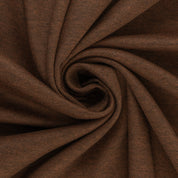 Reststück 2,2m - Interlockjersey "Florenz" 100% Baumwolle 150g/m² Kastanienbraun meliert