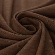 Reststück 2,2m - Interlockjersey "Florenz" 100% Baumwolle 150g/m² Kastanienbraun meliert