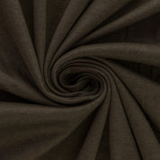 Reststücke 1m - Interlockjersey "Florenz" 100% Baumwolle 150g/m² Dunkelbraun meliert