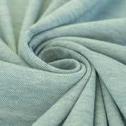 B-WARE - Interlockjersey "Florenz" 100% Baumwolle 140g/m² Helles Mintblau meliert